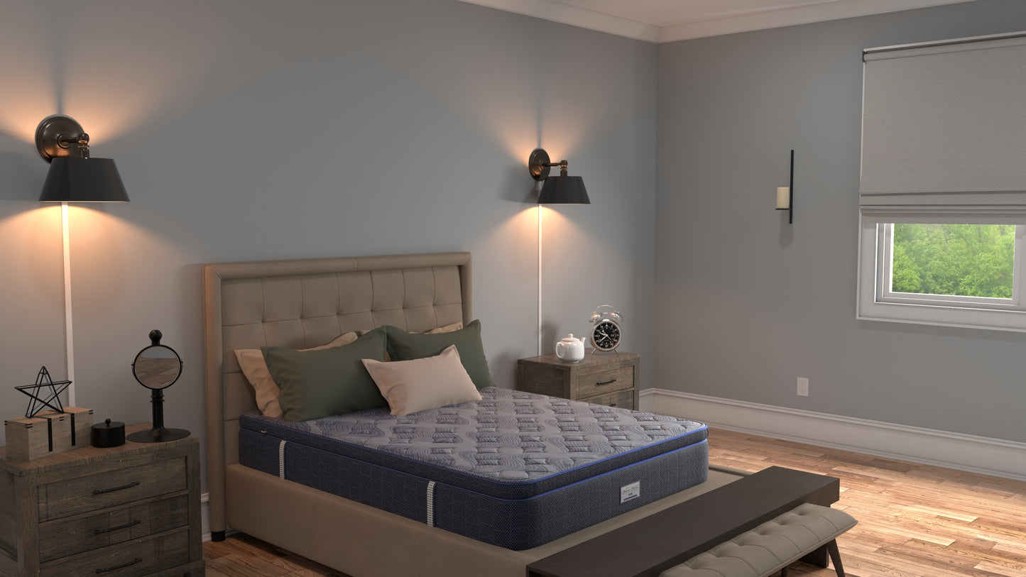 Ocean Blue Hybrid Pillowtop